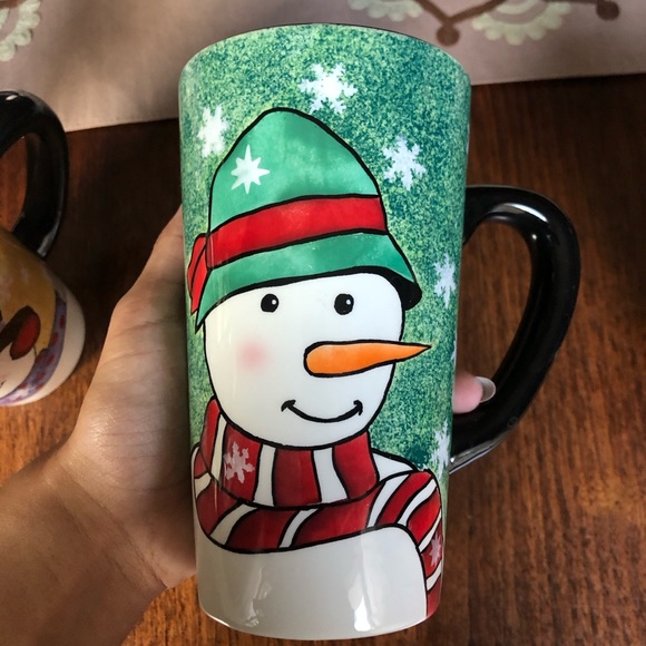 Vintage Christmas Snowmen mug set - Picture 6 of 8